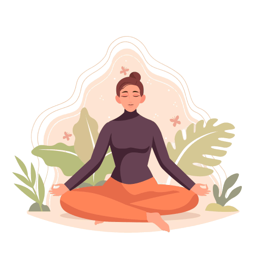 Person meditating