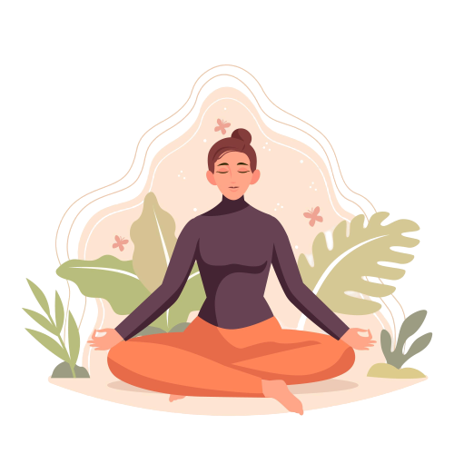 Person meditating